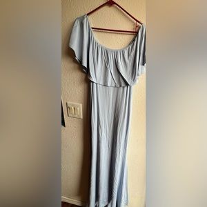 Pink Blush Maternity Mermaid Dress